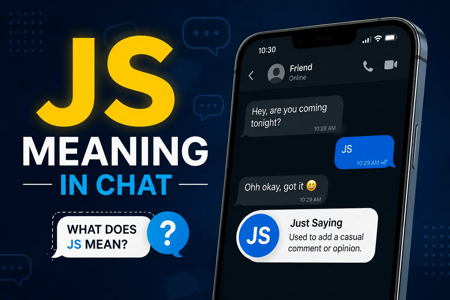 JS Meaning in Chat